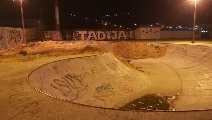 Срушен скејт парк у Јагодини.