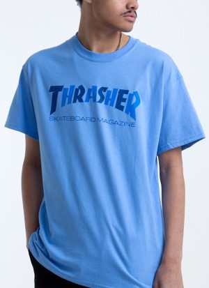 Thrasher Checkers - Carolina Blue