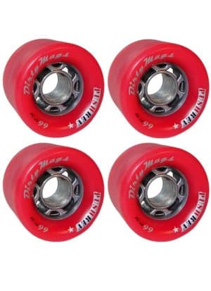 PUSHREV Dirty Mags Longboard Wheels 66mm 82A Red