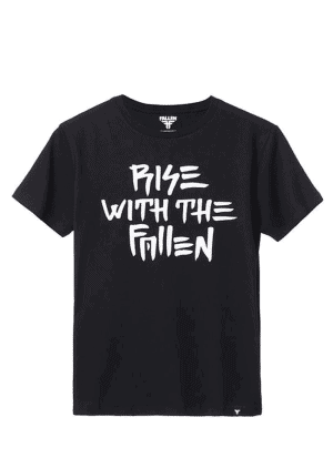 FALLEN Rise with the Fallen Tee Black/White