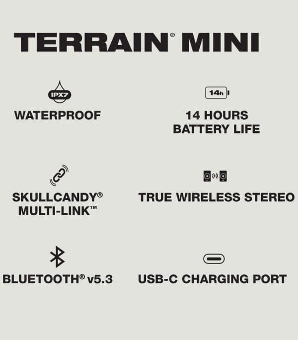 Wireless Bluetooth® Portable Speaker Terrain™ Mini - Image 6