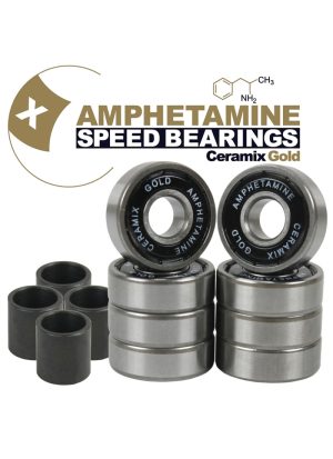 Amphetamine Bearings Skateboard Ceramics gold